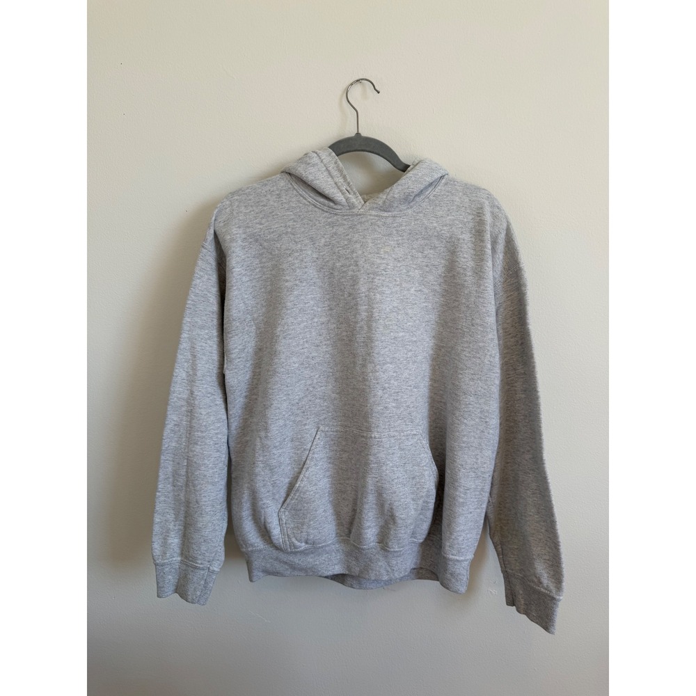 Unbranded Heather Gray Pullover Hoodie Sweatshirt Kangaroo Pocket Mens Medium